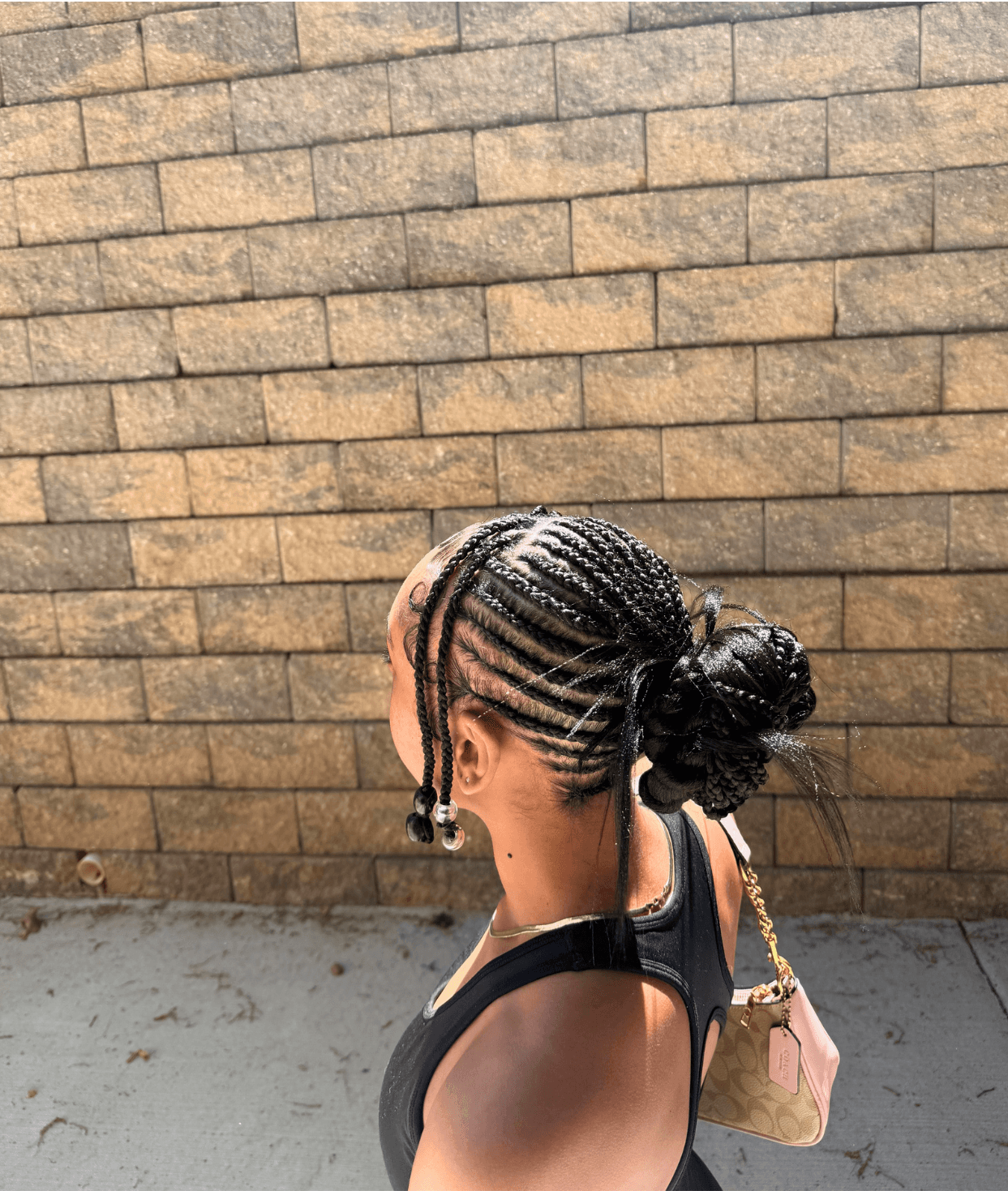 Look 4 includes: Stylish Braided Cornrow