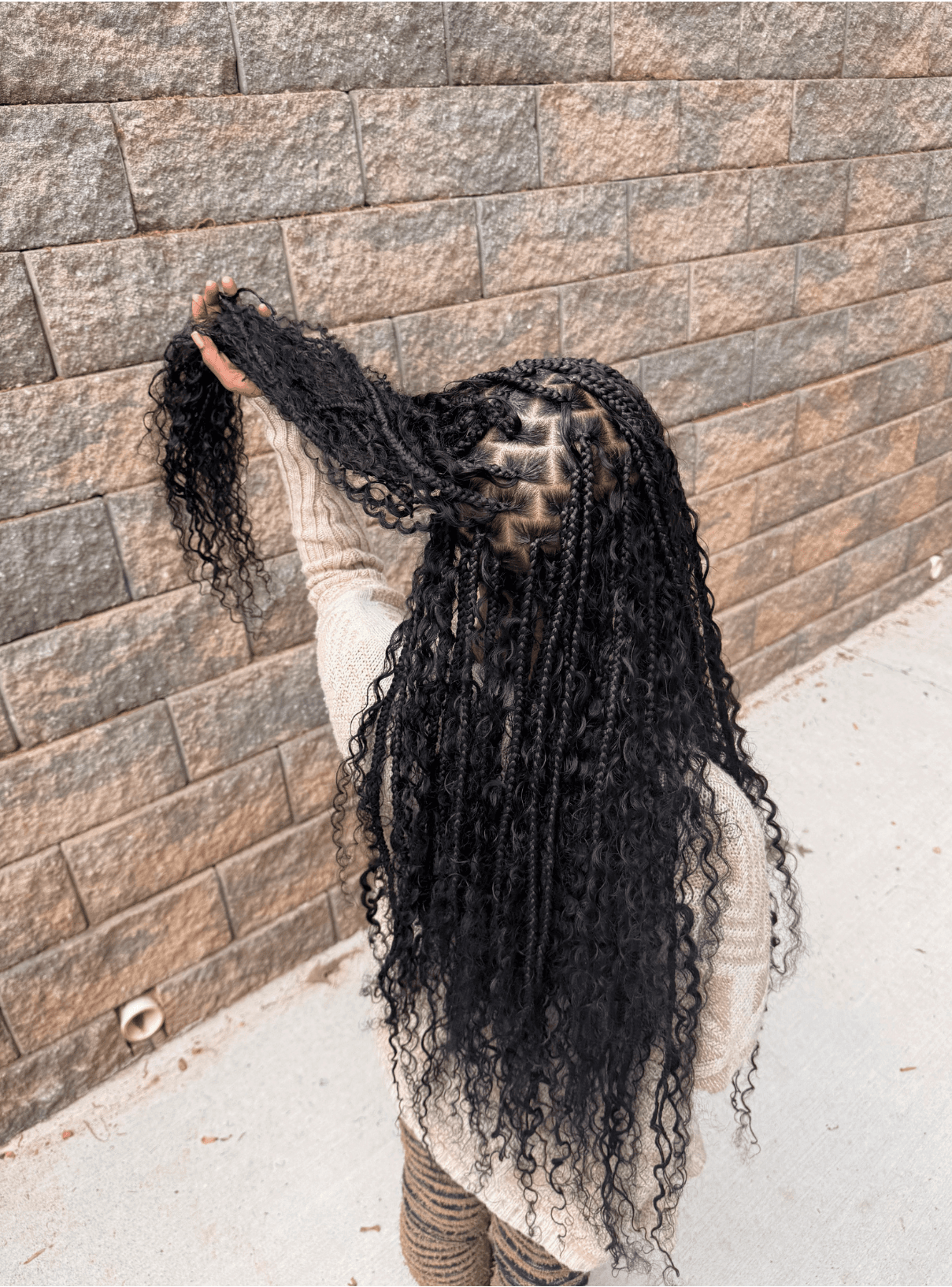 Look 5 includes: Knotless Braids
